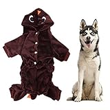 【Regalo perfecto】 Este divertido disfraz de dinosaurio con capucha hará que tu mascota sea más adorable y agregará diversión al día especial. perfecto para uso diario, ocasiones especiales, fiestas de fin de semana, Halloween, Navidad, cumpleaños, sesiones de fotos y fechas de juego, o simplemente para hacer que tu mascota se vea mejor