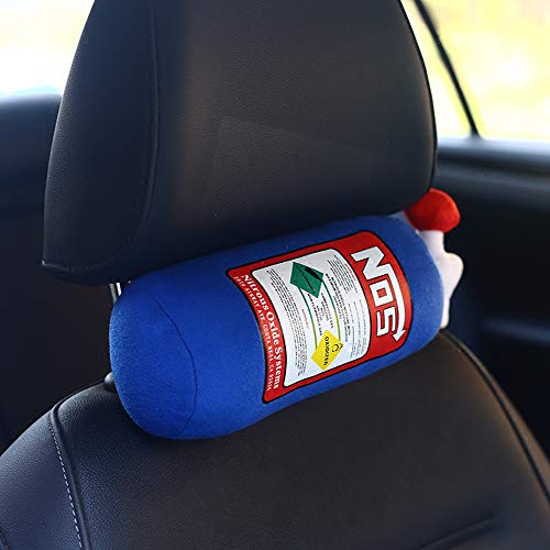 Almofada de Garrafa de Óxido Nitros NOS Almofada Decoração Encosto de Cabeça Do Carro Almofada De Pe