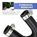 Neferta 1 PC Car Heater Core Cross Cooling Water Bypass Hose, U-shaped Jumper Adapter Connector Rubber Hose with clips, OEM #551699, for Chevrolet GM Pontiac LSX LS1 LS2 LS3 LS6 LS7 LQ4 LQ9 (Black)