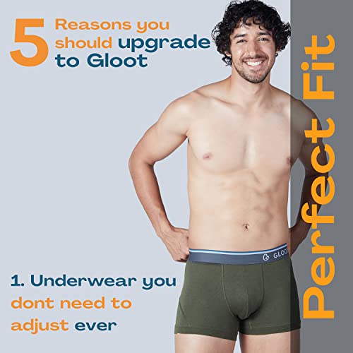 Image of GLOOT Men's Cotton Trunks Striped Briefs