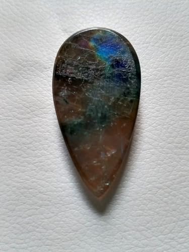 Cabochon labradorite violette pour fabriquer un collier artisanal fait main