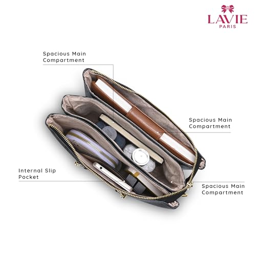 Image of LAVIE PARIS Women's Melvin 5 Compartment Crossbody Sling Bag | Ladies Purse Handbag | Gift for Women