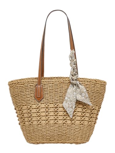 Straw Purses for Women 2025 - Summer Beach Bag, Lightweight Straw Shoulder Handbags for Travel Vacation