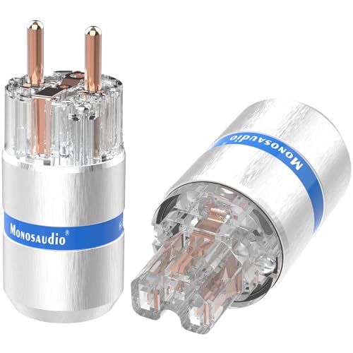Connecteur HiFi Monosaudio en cuivre pur et boîtier aluminium pour audiophile exigeant