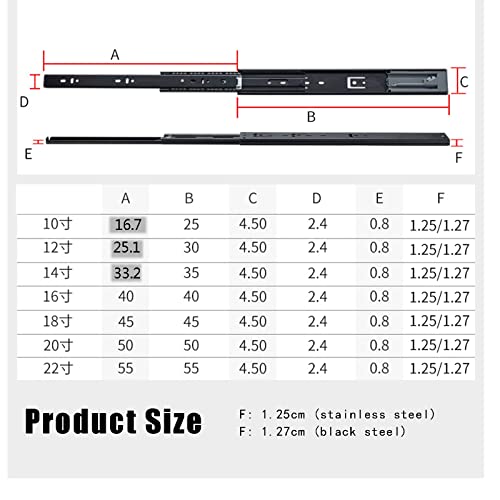 Riel guía para soporte de teclado de computadora con suaves pistas de montaje lateral 7