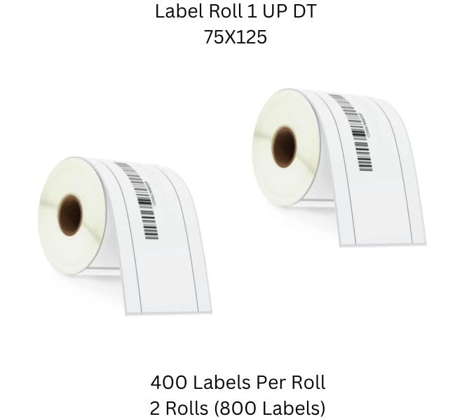Semana Direct Thermal Barcode Label 75X125mm(3X5 inch) 1UP, 400 Labels per Roll, Self Adhesive Paper Label Designed for Small Thermal Printers; (Pack of 2 Rolls (800 Labels))-image-11