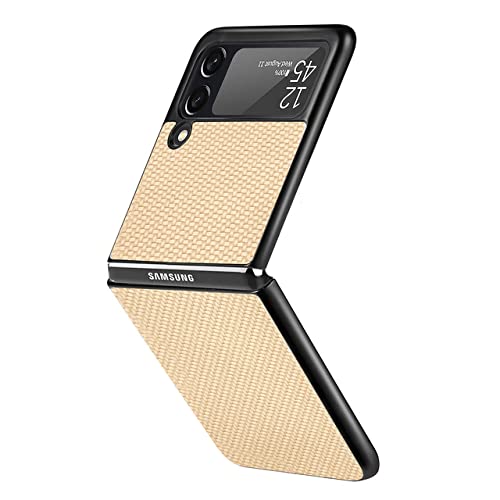 Coque de luxe en fibre de carbone Samsung Galaxy Z Flip 5G étui discret kaki