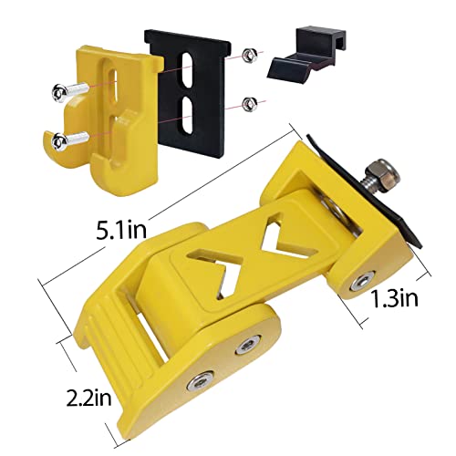 Jeep Hood Latches, Hood Catch Kit Compatible With Jeep Wrangler Jk Jku 2007-2018 & Jeep Wrangler Jl Jlu Gladiator Jt 2007-2021, No Drilling, Hood Latches For Jeep Wrangler (Style J) #TOP4