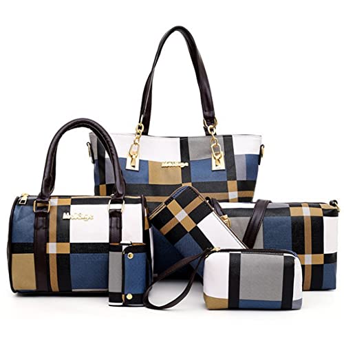 Set de 6 Bolsos Tote y Carteras para Mujer