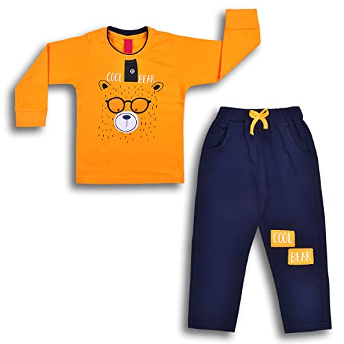 Image of Wish Karo Full Length Cotton Blend Shirt and Pant for Baby Boys (hfs601)