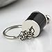 maycom Creative Auto Part Model Gear Box Keychain Six-speed Manual Transmission Shift Lever Keyring Key Chain Ring Keyrings Keyfob (Black)