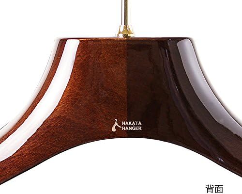 ナカタハンガー AUT-05M チョコレート 2本セット ナカタハンガー】日本製 メンズハンガーギフト 木製スーツハンガー 下