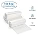 ProCure 7-10 Gallon Clear Garbage Can Liners, 100 Count - Small - Medium Trash Can Liners - High Density, Thin, Lightweight, 8 Microns - for Office, Home, Hospital Wastebaskets - 2 Coreless Rolls