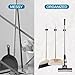 CACUINA 4Pcs peel and stick mop and broom holder wall mount Stainless Steel Heavy Duty Mop Holder Broom Hanger Wall with Screws, Garden Outdoor Tool Organizer Rack Broom Hanger