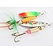 GMBYLBY 5Pcs Fishing Lure Spinner Baits Fishing Lures Spinner Fishing Lures with Hook Sequins Artificial Baits Enduring