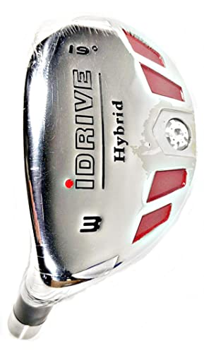 Left-Handed Men's I-Drive #3-19° Loft Hybrid Golf Club with Graphite Shaft, Stiff Flex