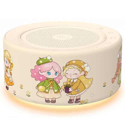 Image of Kipcush White Noise Machine for Baby & Adults, Sleep Sound Machine with 30 Soothing Sounds, 8-Color Night Light, Memory Function, White Noise for Sleeping, Nursery, Office, Travel, Relaxation