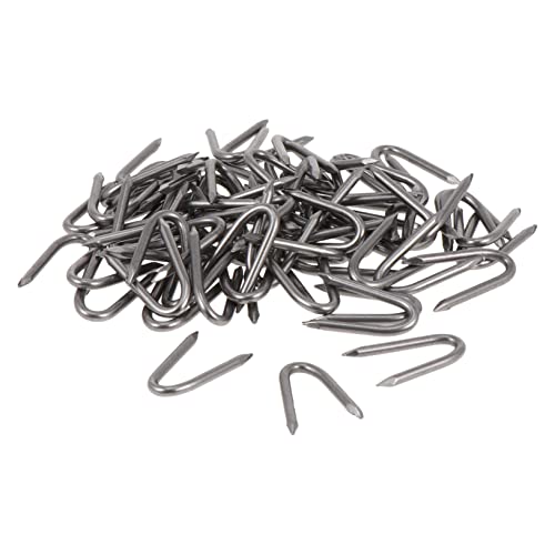 SEWOART 70pièces Piquets De Fixation u Galvanisé pour Jardin Clous Résistants pour Tentes Canopies Et Plantes