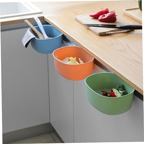 Contenedores colgantes de plástico para basura de cocina 3 pcs miniatura 3