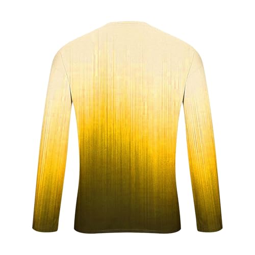Long Sleeve Gradient Shirt Men - Moisture Wicking Undershirt Casual Loose Pullover Graphic Tee Athletic Fall Fashion4