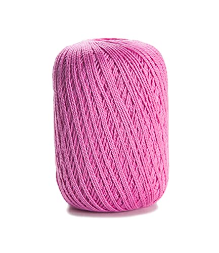 Image of CIRCULO Anne Yarn for Crocheting & Knitting, 100% Mercerized Brazilian Virgin Cotton, Soft Fingering Weight, 547 Yds, 5.19 Oz - Color 6085 Ballet