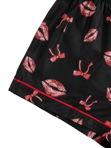 Image of Verdusa Pajamas For Women Set 2 Piece Summer Pajama Sets Cute Pjs Lounge Matching Button Shirt with Shorts
