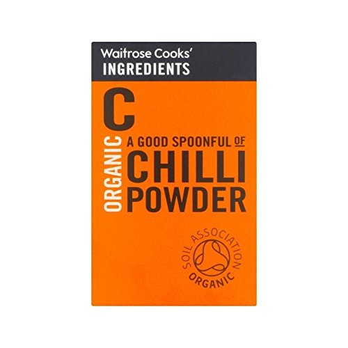 Ingredientes De Los Cocineros De Chile En Polvo Orgánica Waitrose Suave 50G - Paquete de 6