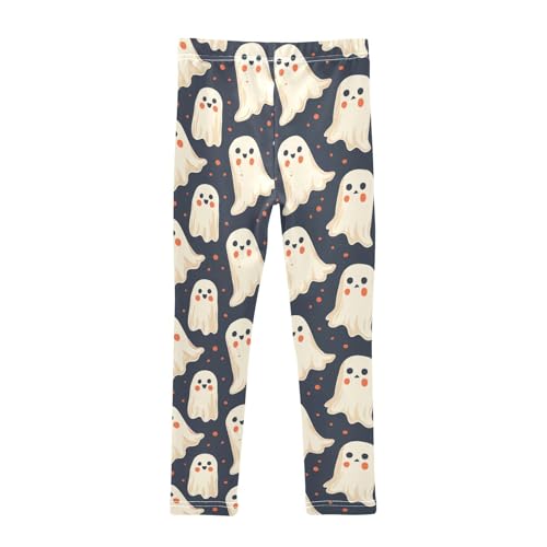 Girls Leggings Halloween Cute Ghost Soft Toddler Leggings for Girls Kids Pants Size 4T-10T2