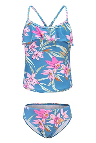 Image of Girls Two Piece Swimsuits Tankini Bathing Suit for Kids Hawaiian Swimwear Set 3-16 Years