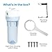 EcoPure EPW2VC Whole Home Water Filtration System – Valve-in-Head Design with Built-In Bypass Valve & Clear Sump – Reduces Sediment, Rust, Dirt & Chlorine Taste – Fits Standard Capacity Filters