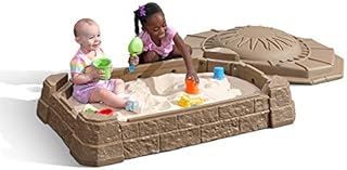 Step2 Naturally Playful Sandbox II with Bonus Sand Tools, Tan