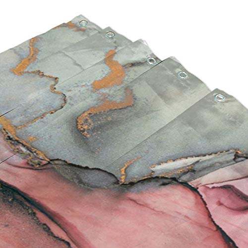 Rideau de douche étanche polyester 60x72 pour tringle de salle de bain - 4