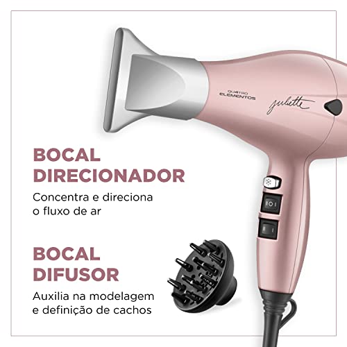 Secador de Cabelo By Juliette, Mondial, Golden Rose, 2000W, 220V - SCP-JU-01