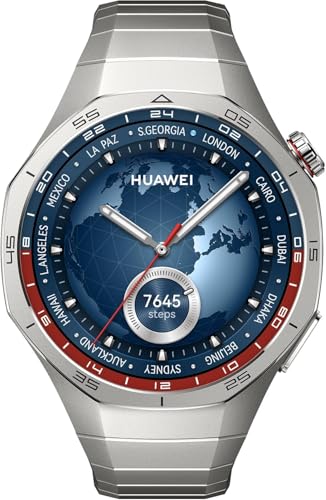 Montre connectée Huawei Watch GT 5 Pro 46 mm titane avec bracelet en titane