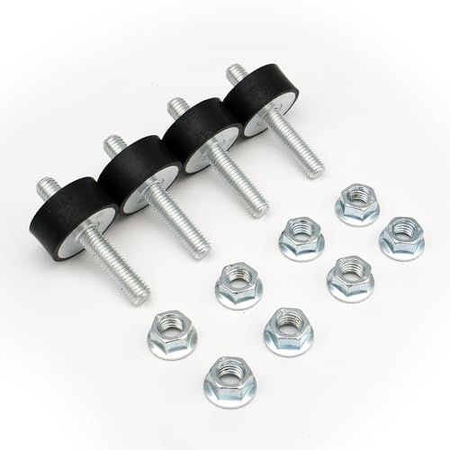 195294 195294GS Engine Mounts 4-Pack Compatible with Briggs & Stratton Pressure Washers, Rubber Vibration Isolator Mounts for Small Engines