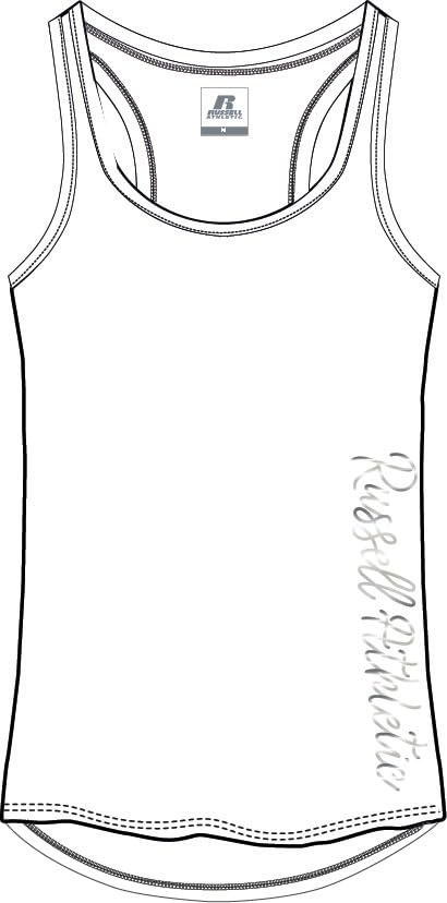 RUSSELL ATHLETIC Camiseta sin Mangas Marie para Mujer, Blanco, M