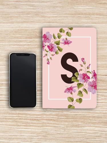 Image of AccuPrints Initial S Premium Soft Bound Notebook Diary |Size 21 x 14.5 cm| for Girls and Women (A5,192 Ruled Pages, 80 GSM) Personal Diary