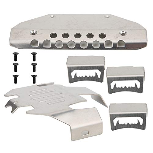 Plaques de protection châssis en acier inoxydable pour voiture RC-6 G63 armure premium