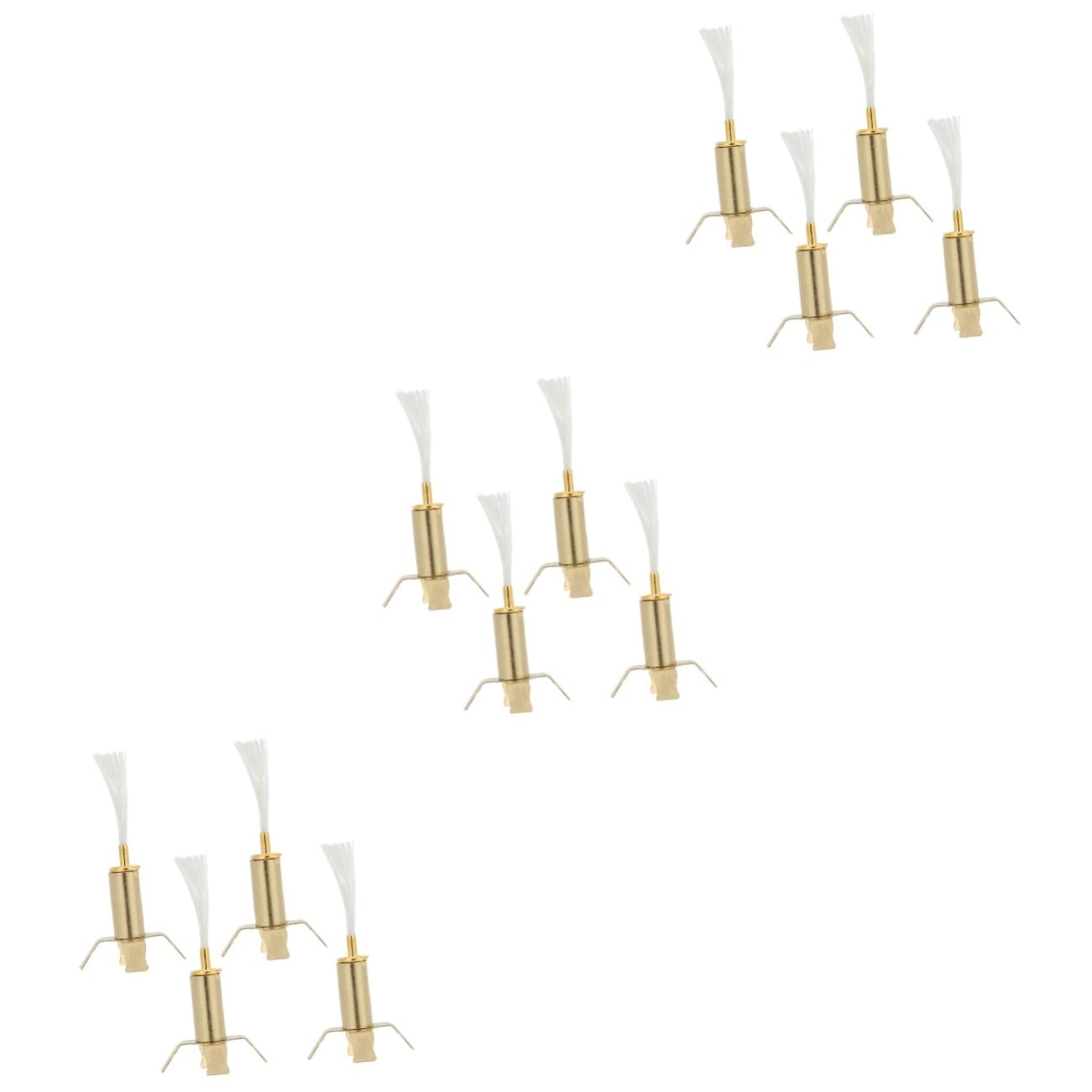 Amosfun 3sets Supporti per Stoppini di Lampade Ad Lega Portacandele Buddista Piedi per Decorazioni Eleganti e Cerimonie Religiose