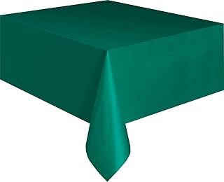 Unique Party 5090 - Nappe en Plastique Vert Foret 2,74 m x 1,37 m