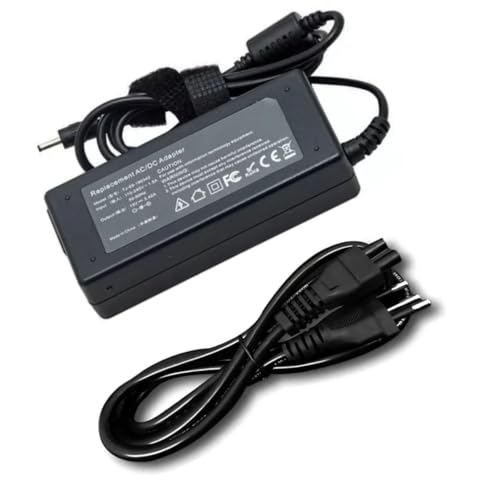 Fonte compatível para notebook Samsung, Acer ou Asus 19.1V 65W, Conector 3,0x1,1mm do Vivobook, ZenBook, Eeebook, Acer Aspire, TravelMate, Samsung NP300, NP350, NP530, NP900X3J