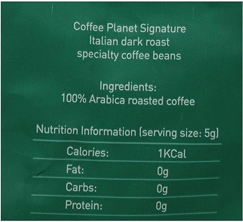 Coffee Planet Signature Italian Dark Roast Beans - 250 Gm