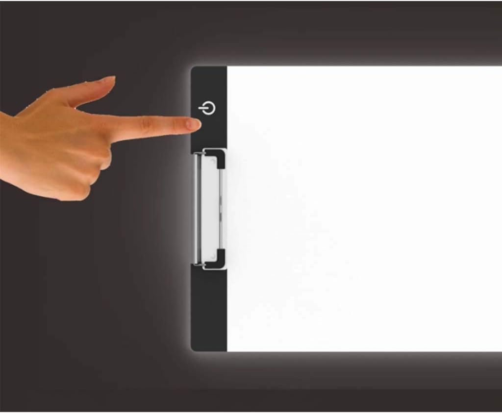 Light Box Ultra-Thin Portable Led Tracer Dimmable with Folder Highlight Energy-Saving Led Artcraft Tracing Light Pad for Artists Drawing Diamond Painting Animation Templa,Stepless Dimming-A4