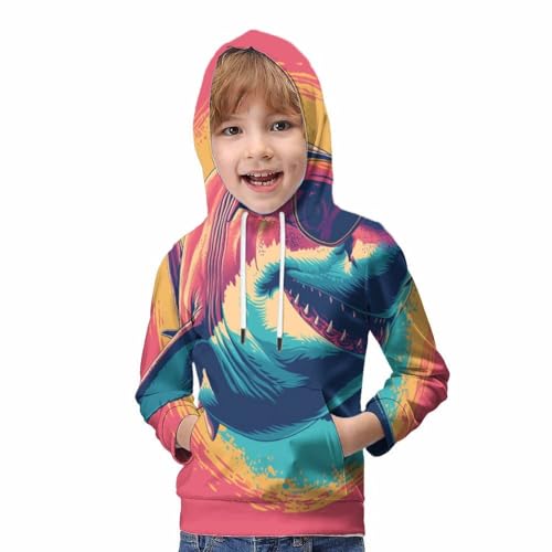 Sweat Requin 3D pour ado hoodie d'hiver parfait pour le collège
