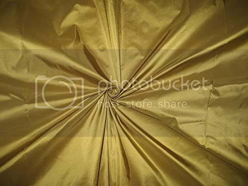 Taffetas de soie moutarde 137 cm | Étoffes sans pli pour robes - 3