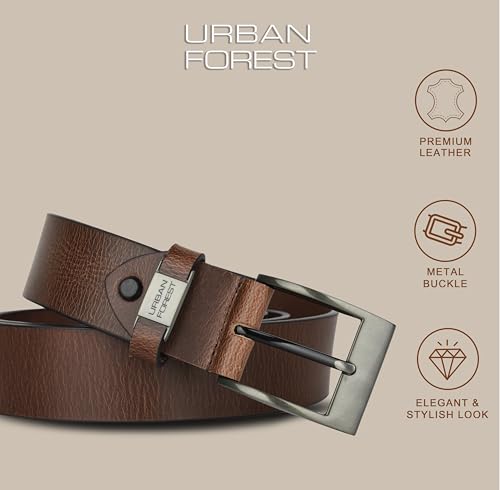 Image of URBAN FOREST Oak Casual Leather Belt for Men