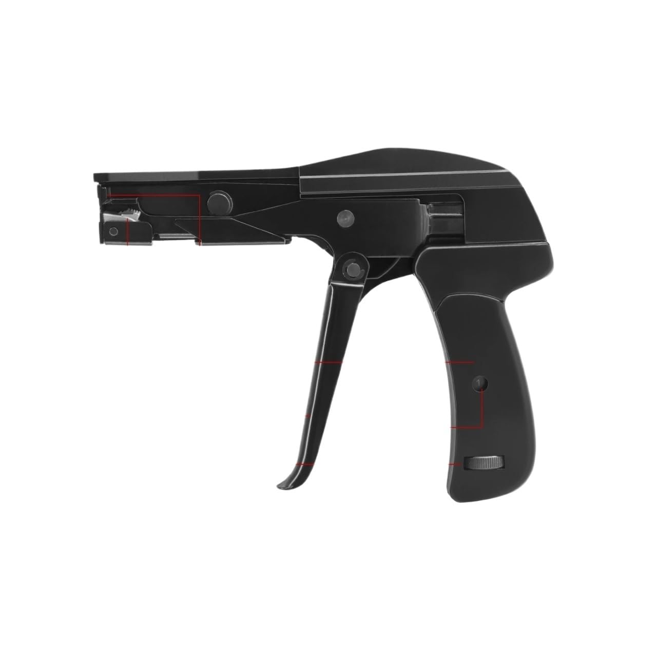 600A/800A Cable Tie Gun, Plastic Nylon Ties Fastening and Cut-Off Tool,Suitable for 2.2-4.8mm Width Hand(800A Cable Tie Gun)
