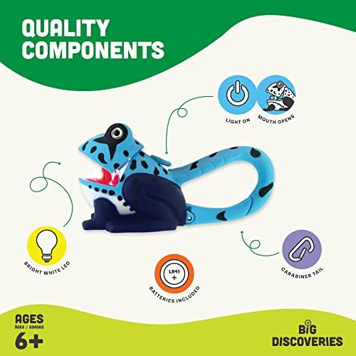 Big Discoveries LifeLight Animal Carabiner Flashlight – Fun Mini Animal Keychain Flash Lights for Kids, Adults, Nurses, Camping 8 4121NmqFICL. AC