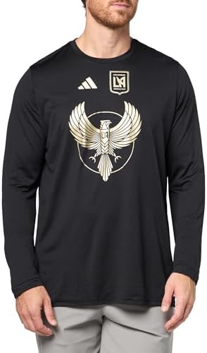Adidas Mens Los Angeles Fc Pre-Game Long Sleeve T-… Adidas Mens Los Angeles Fc Pre-Game Long Sleeve T-…