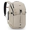 Tolaccea Mochilas de transporte de 30 L, mochila de viaje impermeable con cremallera YKK, bolsa aprobada por vuelo para mujeres y hombres, Kavir Blanco, 30 L, Mochilas Daypack